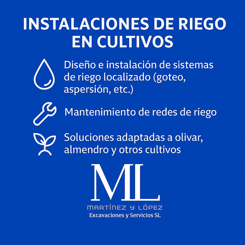 💧 Instalaciones de riego en cultivos