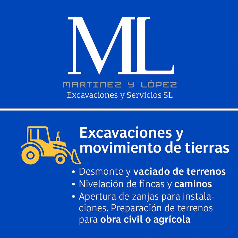 🚜 Excavaciones y movimiento de tierras